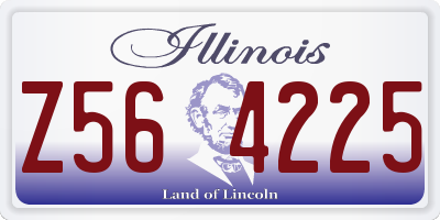 IL license plate Z564225