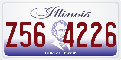IL license plate Z564226