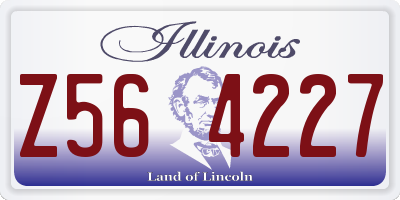IL license plate Z564227