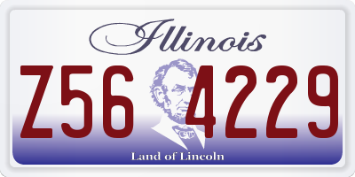 IL license plate Z564229