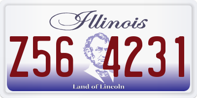 IL license plate Z564231