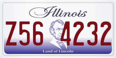 IL license plate Z564232