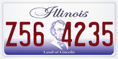 IL license plate Z564235