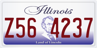 IL license plate Z564237