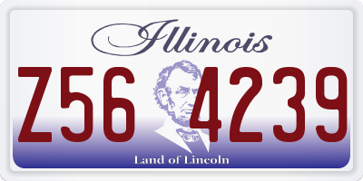 IL license plate Z564239