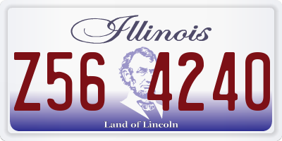 IL license plate Z564240