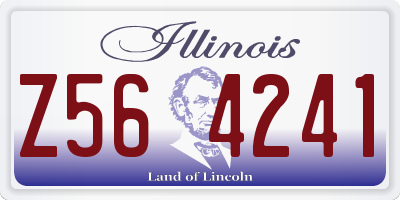 IL license plate Z564241