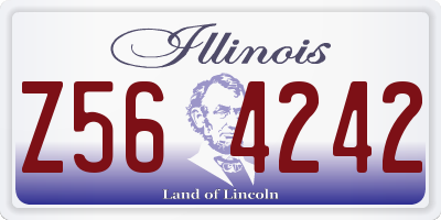 IL license plate Z564242