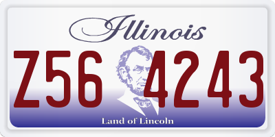 IL license plate Z564243