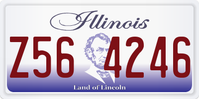 IL license plate Z564246