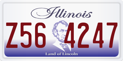 IL license plate Z564247