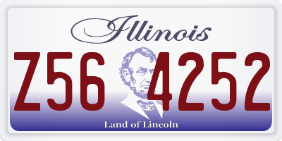 IL license plate Z564252