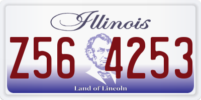 IL license plate Z564253
