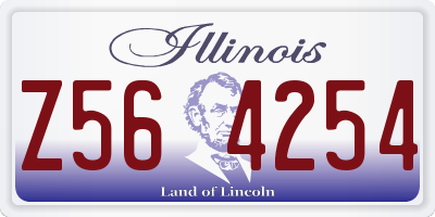 IL license plate Z564254