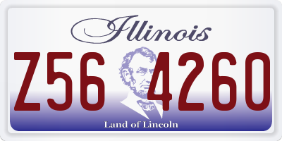 IL license plate Z564260