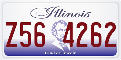 IL license plate Z564262