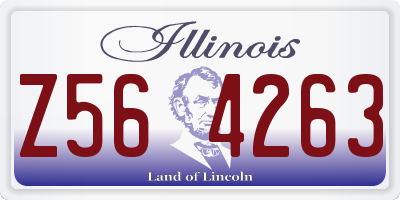 IL license plate Z564263
