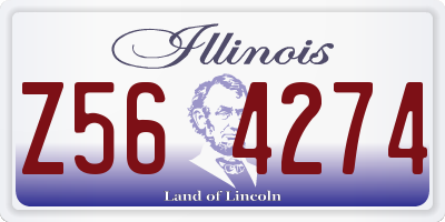 IL license plate Z564274