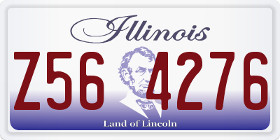 IL license plate Z564276