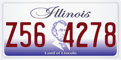 IL license plate Z564278