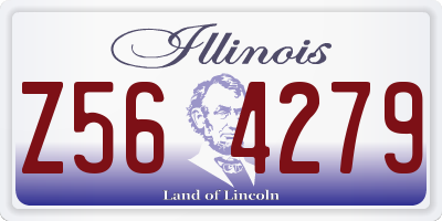 IL license plate Z564279