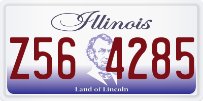 IL license plate Z564285