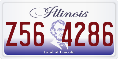 IL license plate Z564286