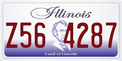 IL license plate Z564287