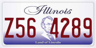 IL license plate Z564289