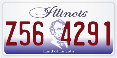 IL license plate Z564291