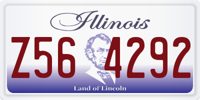 IL license plate Z564292