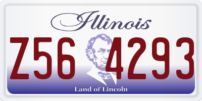 IL license plate Z564293