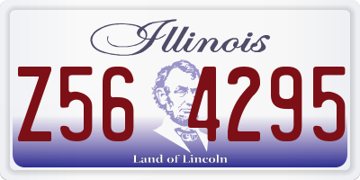IL license plate Z564295