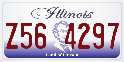 IL license plate Z564297