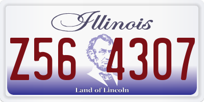 IL license plate Z564307