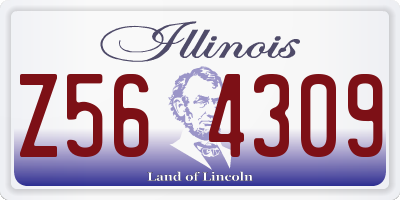 IL license plate Z564309