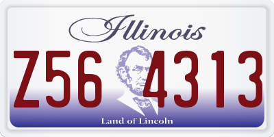 IL license plate Z564313