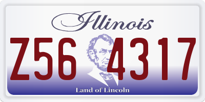 IL license plate Z564317