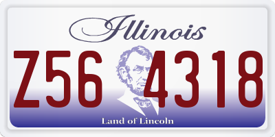 IL license plate Z564318