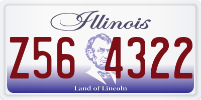 IL license plate Z564322