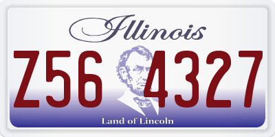 IL license plate Z564327