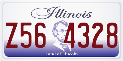 IL license plate Z564328