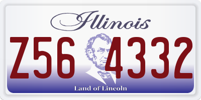 IL license plate Z564332