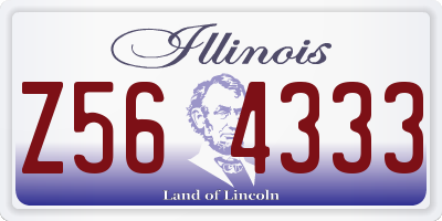 IL license plate Z564333