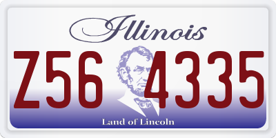 IL license plate Z564335