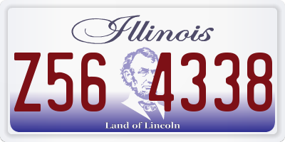 IL license plate Z564338