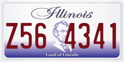 IL license plate Z564341