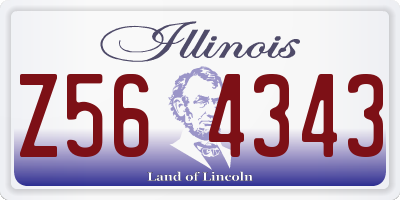 IL license plate Z564343