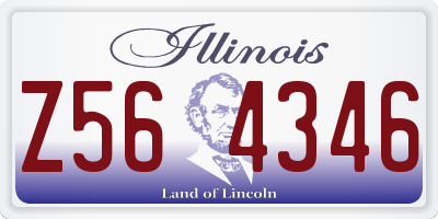 IL license plate Z564346