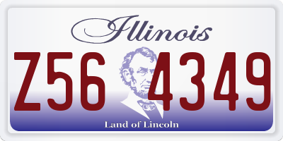 IL license plate Z564349